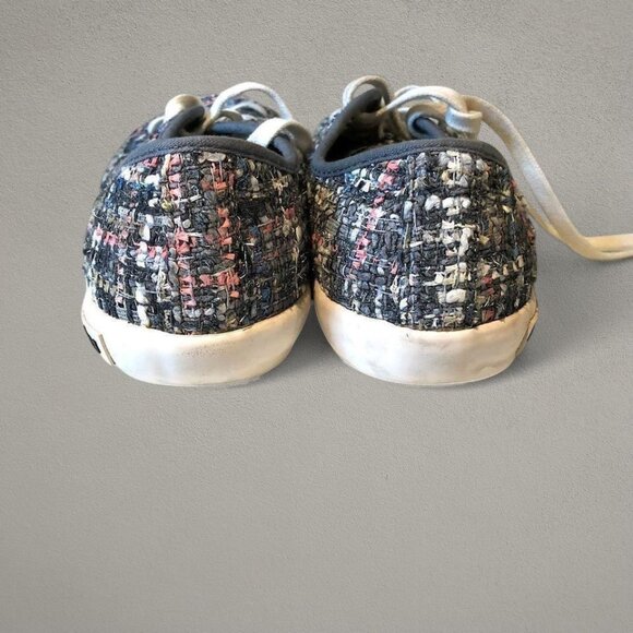 Anthropologie SeaVees Sneakers Tweed Grey Silver Pastel Multi Monterey (8.5) - Picture 5 of 7